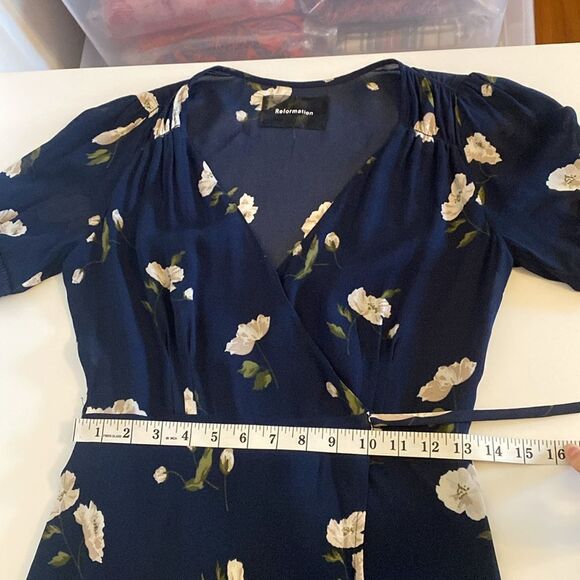 Reformation Bonnie Dress in Size Small Petite in Opaline Floral - Picture 14 of 16